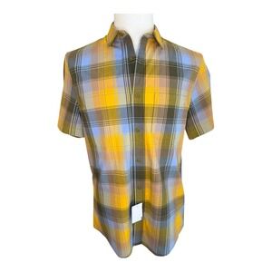 Abound Plaid Short Sleeve Button Up Shirt Mens Medium‎ Casual NWT